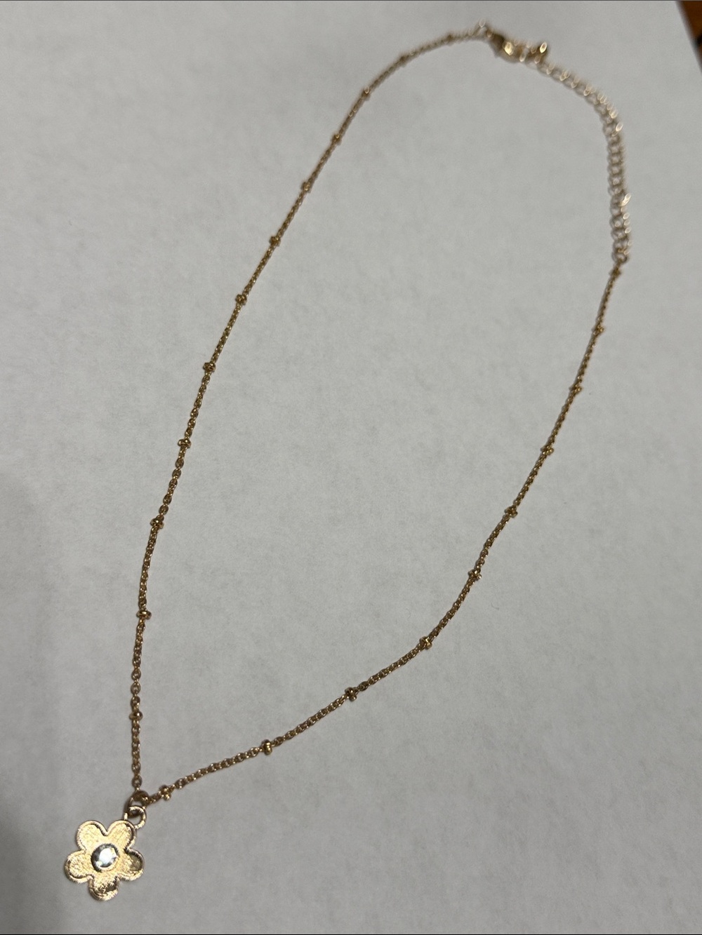 Gold Plated Flower Pendant Necklace From Anthropologie!!🔥🔥🔥 - Picture 3 of 13